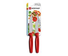 Wüsthof TR9341R Colors Lot de 2 Couteaux à Steak avec Manche Rouge 10 cm