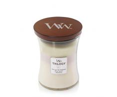 WoodWick Trilogy bougie jarre moyenne parfumÃ©e avec mÃ¨che Pluswick, Fleurs sur la terrasse