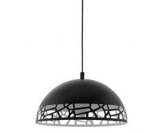 Eglo SAVIGNANO Suspension en acier 60 W Noir/blanc