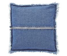 Dutch Decor Jurre â Coussin, 45x45 cm, Bleu - Coton
