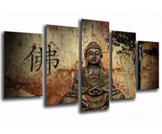 Tableau Moderne Photographique, Impression sur bois, Bouddha, Bouddha, Relaxation, Zen, MÃ©ditation, Relaxation, 165 x 62 cm, ref. 26001