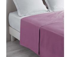 douceur dintÃ©rieur drap plat 1 personne 180x290 cm lina violine