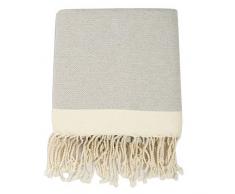 Moorish Idol - Plaid Losange- 160cm x 250cm- Gris Perle