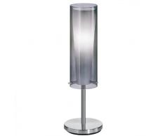 Eglo 90308Â Lampe de table, mÃ©tal, E27, gris