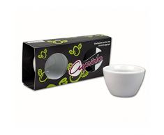 Take 2 Take2Â 27005Â Cupido Coquetier, Lot de 2, Porcelaine, Blanc, 6Â x 13Â x 3,7Â cm