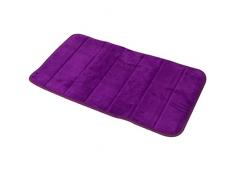 Frandis 195717 MÃ©moire de Forme Tapis de Bain Aubergine 40 x 70 cm