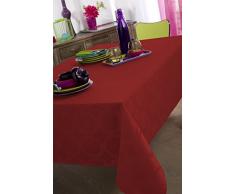 Calitex EVANA Nappe rectangulaire Polyester Coquelicot DamassÃ© 140x250