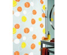 Spirella 10.13041 Rideau de Douche Bubble Orange Peva 180 x 200 cm