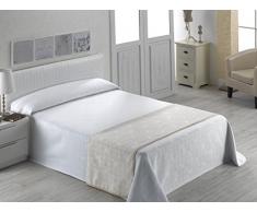 SABANALIA sur Rosace â Couvre-lit de Piqué (Disponible en Plusieurs Tailles et Couleurs), lit 200 â 300 x 280, écru