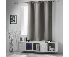 Douceur dIntÃ©rieur Rideau Ã Åillets Polyester Perle 140 x 180 cm