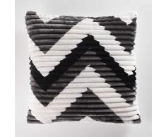 douceur dintÃ©rieur housse de coussin 40x40 cm flanelle jacquard/sherpa nordique