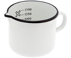 KRÃGER 4141 Casserole 14 cm Blanc, Ãmail