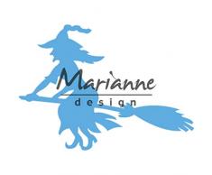 Marianne Design Matrices de Découpe et Embossing Creatables, sorcière sur Manche à Balai, de pour Projects de Loisirs créatifs avec du Papier, Bleu, Regular