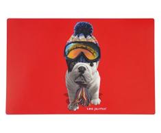 Teo Jasmin TEOT6014 Set de Table teo Tout schuss, Plastique, Montagne, 44 x 25,5 x 0,2 cm