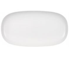 VilleroyÂ &Â Boch - Bol de Service Urban Nature, Bol Plat et ÃlÃ©gant en Porcelaine Premium en Blanc, Compatible Lave-Vaisselle, 50Â XÂ 27Â cm
