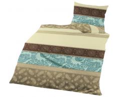 Bierbaum 4972_02 Parure de lit 135 x 200 cm + 80 x 80 cm (Café)