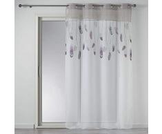 douceur dintÃ©rieur panneau a oeillets 140x240 cm voile pastel plumes