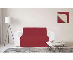 Sogni e Capricci Housse de canapé imperméable 3 Places Bordeaux/Crème