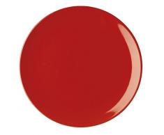 Excelsa Trendy Assiette Creuse en céramique 20x20x1 cm Rouge