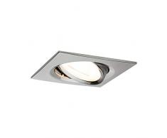 Paulmann 93623 encastrés LED Nova Spots encastrés carré plafonnier spot 3x7W GU10 Acier gradable orientable protection contre les aspersions IP23