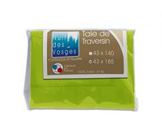 Nuit des Vosges Cotoval Taie de Traversin Coton Anis 43 x 185 cm