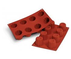 Martellato 18Â Figure Moule en Silicone Bordelais, bac, Silicone, Marron, 45 x 45 mm