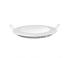 V-TAC SKU.4861 Downlight LED Plat 18W VT-1807, Plastique,et Autre materiaux, 18 W, Blanc, Profondeur :25 mm