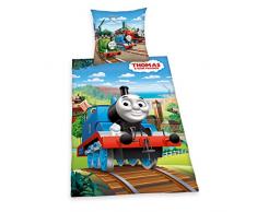 Herding Thomas und Seine Freunde Parure de Lit, Coton, Multicolore, 135 x 200 cm