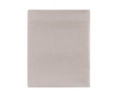 Essix - Drap Plat Triumph Line Satin de coton Cendre 240 x 300 cm