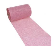 Deko AS GmbH Chemin de Table en Lin Aspect Shabby Chic 20 cm – Rose – 25 m – 69–200–25–13