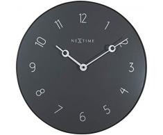 NeXtime 8193GS Horloge Murale AA, Gris, métal, Verre, 1,19 kg, 40 cm
