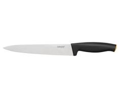 Fiskars Couteau de cuisine, Longueur totale: 32 cm, Acier de qualité/Plastique, Functional Form, Noir, 1014204
