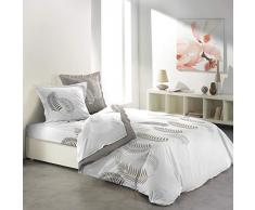 douceur dintérieur parure drap 4 pièces 140x190 cm goyave