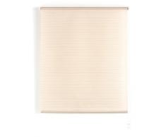 Blindecor Store Enrouleur L200 Translucide-Rayures 160 x 180 cm Blanc Ivoire