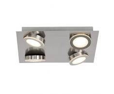 Brilliant G69335/13 Plafonnier, Metal/Plastique, Acier