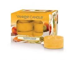 Yankee Candle Bougies Chauffe-Plat ParfumÃ©es | Cocktail au calamondin | BoÃ®te de 12 Lumignons |La Collection Garden Hideaway