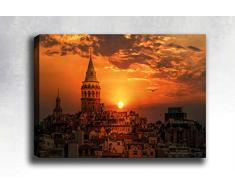 Bonamaison Peinture sur toile, multicolore, 30 x 40 cm - ConÃ§u et fabriquÃ© en Turquie