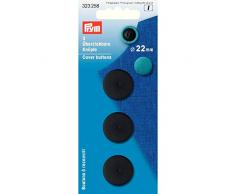 Prym Couvert Boutons, en Plastique, Noir, 22 mm, 3 pièces