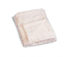 Linder Plaid Doux, Polyester, Ecru, 130x180 cm