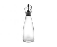 Home Huilier avec Bouchon doseur, 325Â ML, Verre, Transparent, 7Â x 7Â x 23Â cm