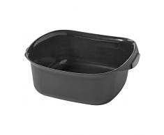 CURVER | Bassine carrÃ©e 10L Urban, Anthracite, basins, 38,2x34,4x14,5 cm
