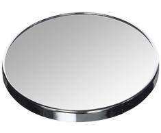 Homexpert 141402 Miroir grossissant avec Ventouse, Argent, 17x17x3 cm