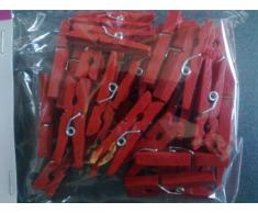 Efco Fil Pinces Ã Linge, en Bois, Rouge, 30Â mm, 40