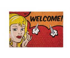 Excelsa Pop Paillasson entrée, Fibre de Coco, Multicolore, 40 x 60 cm