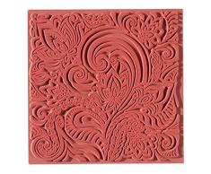 efco Texture Tapis de Fleurs, en Caoutchouc, Orange, 9Â x 9Â x 1Â cm