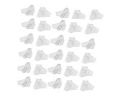 Sourcingmap® 5 mm Plastique support détagère Broche Clous 30 pièces pour armoire de cuisine étagères