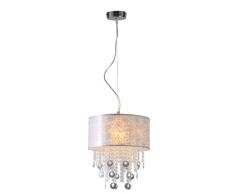 Naeve Leuchten 6045123 Lustre 150 cm ø 40 cm avec pampilles résine et métal