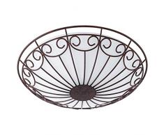 EGLO 92143 Plafonnier, Satin, E27, Marron