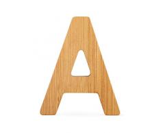 ABC Lettre A en Bambou Durable, Super combinable avec dautres Lettres comme décoration ou Plaque de Porte, particulièrement adaptée pour Apprendre à Lire Les Enfants Scolaires