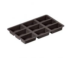 Lurch 85021 Moule à Brownie, Silicone, Marron, 20 x 15 x 10 cm